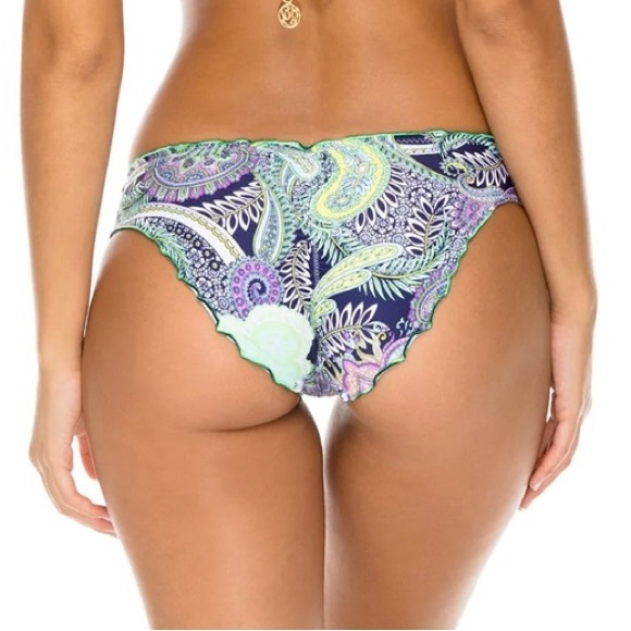 NWT Luli Fama Reversible Two Piece Bikini set- Dynasty Marino - Picture 8 of 8
